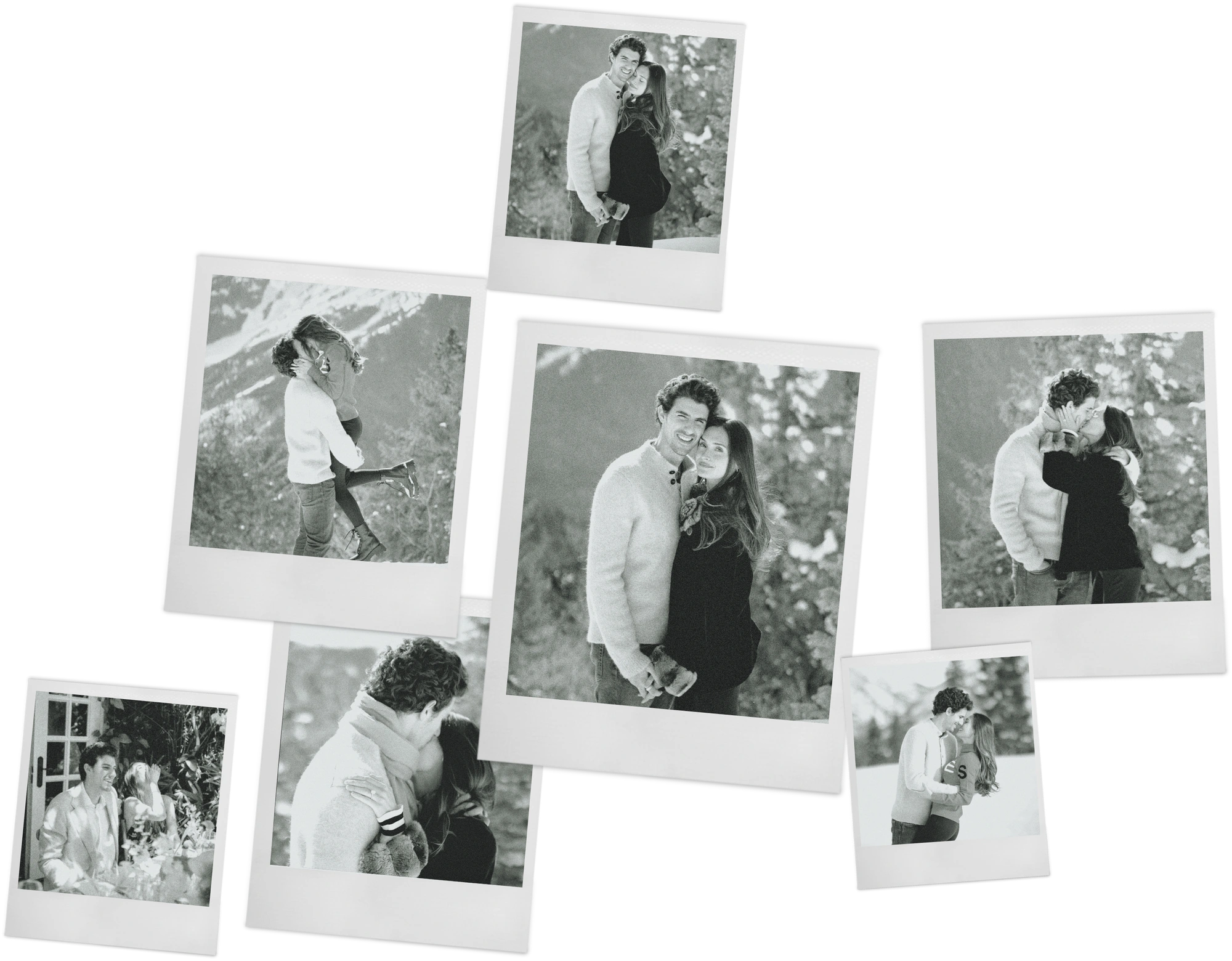 Polaroid photographs of Victoria and Bradley