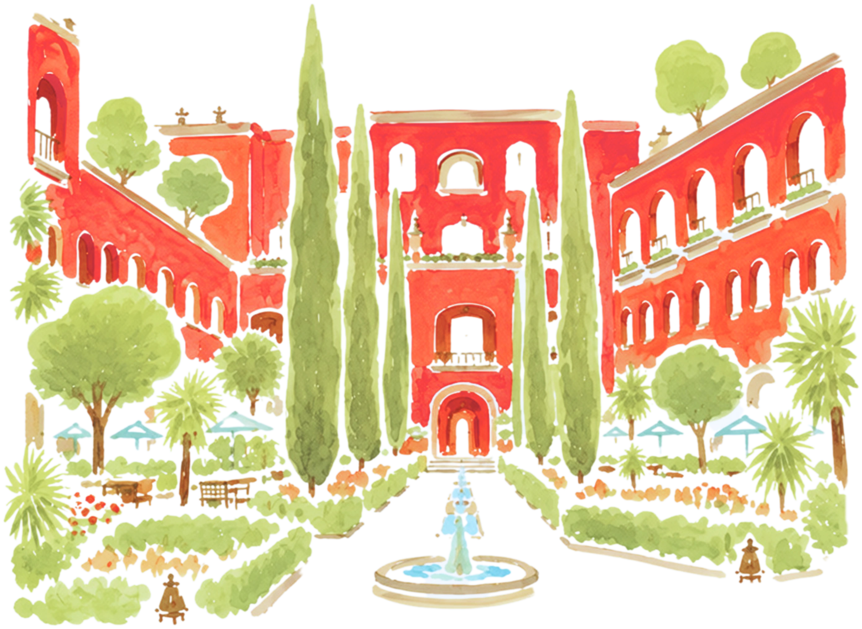 Watercolor of the Rosewood
